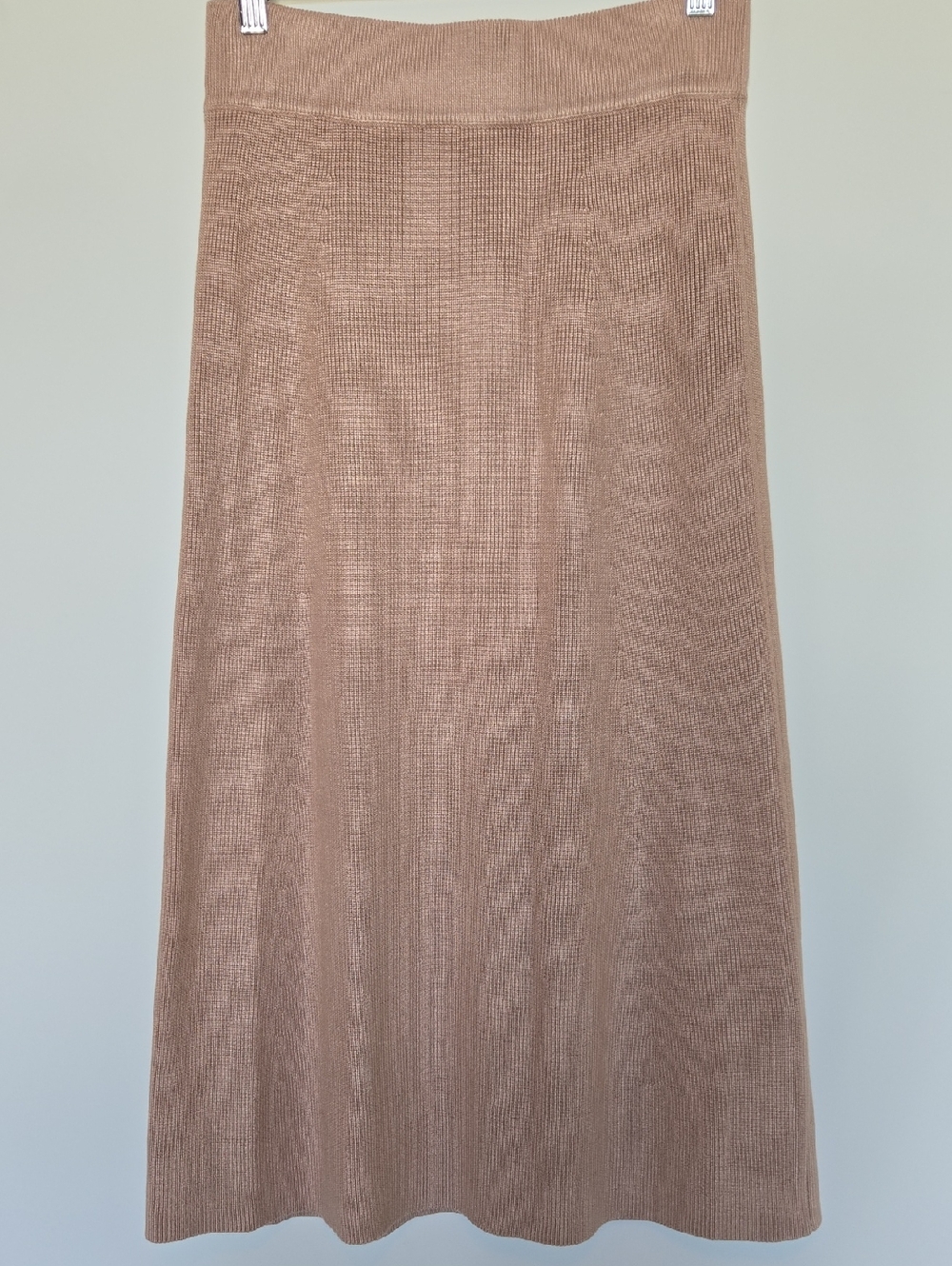 Cyrus Taupe Knit Maxi Skirt